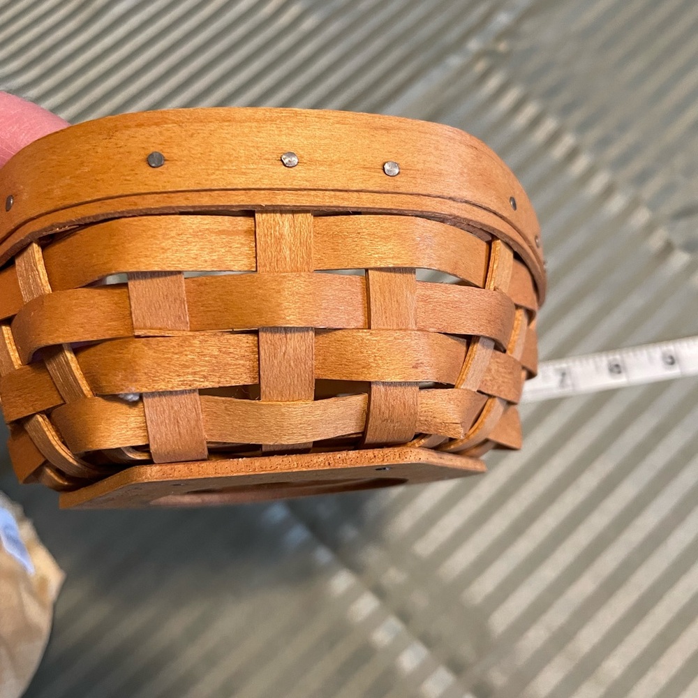 Longaberger Woven Wood Accent Basket in Natural Brown - Home Accents - Picture 4 of 11